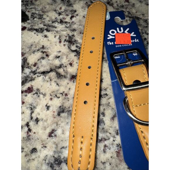 YOULY The Avant Garde Pink Tie-Dye Big Dog Collar Medium Leather 15 To 18 Inches - Picture 7 of 8